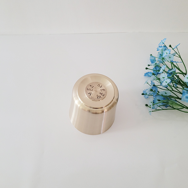 방짜 유기 물컵 성인 어린이 부모님 온가족 건강 컵 주물 놋 유기컵 유기제품