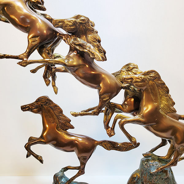 9마도 황동 청동 공예품 말 장식품 조각상 조각품 조형물 주물 신주 금속 브론즈 개업선물 인테리어소품