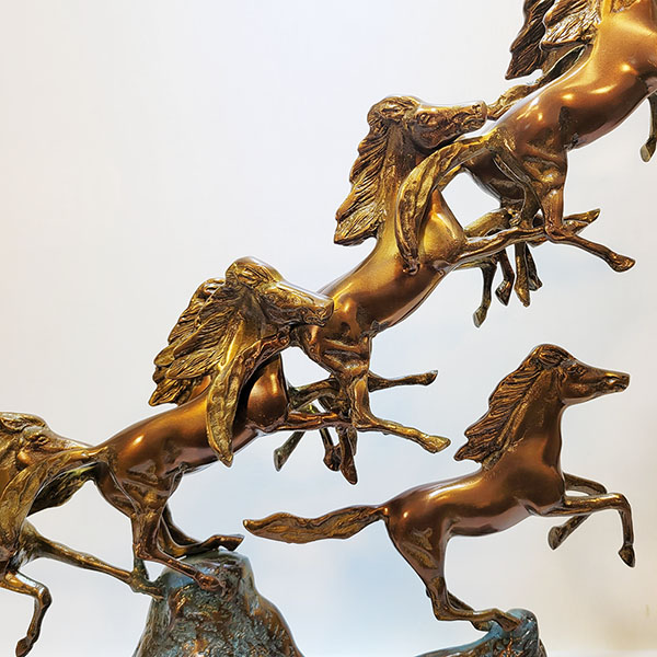 9마도 황동 청동 공예품 말 장식품 조각상 조각품 조형물 주물 신주 금속 브론즈 개업선물 인테리어소품