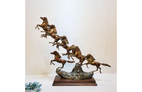 9마도 황동 청동 공예품 말 장식품 조각상 조각품 조형물 주물 신주 금속 브론즈 개업선물 인테리어소품