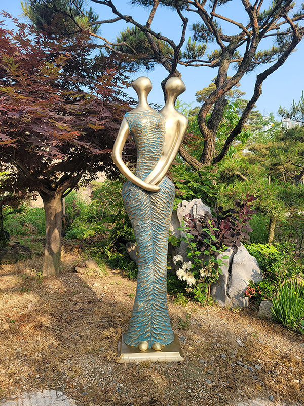 느낌 특대 청동 황동 공예품 조각품 조각상 장식품 조형물 전원주택 정원 인테리어 카페 커피숖 개업선물