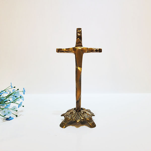 청동 십자가 황동 탁상십자가 성물 예수 여호와 추상 십자가 교회 장식 그리스도 조각품 공예품 주물 신주 금속 주문제작