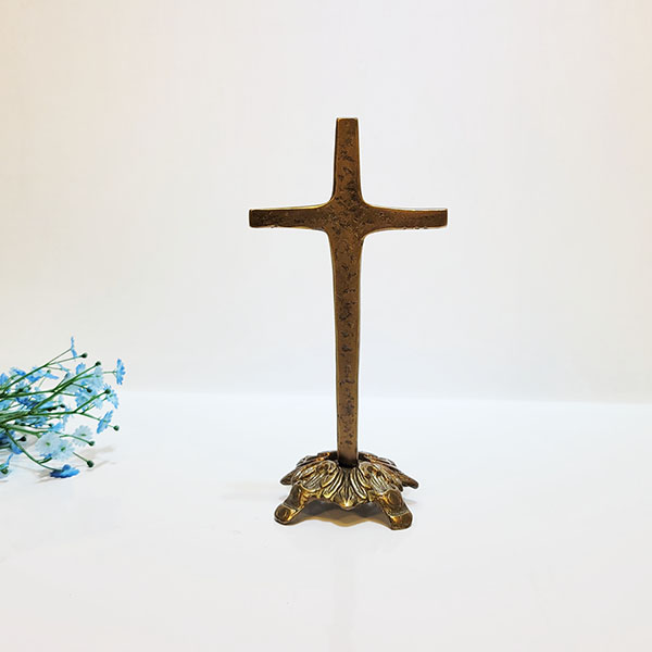 청동 십자가 황동 탁상십자가 성물 예수 여호와 추상 십자가 교회 장식 그리스도 조각품 공예품 주물 신주 금속 주문제작