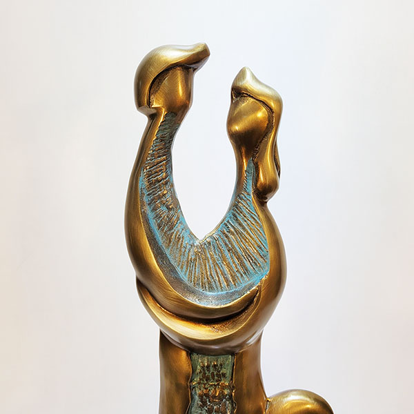 부부2호 조각품 황동 청동 공예품 조각상 장식품 조형물 주물 신주 금속 신혼집선물 집들이선물 부부의날 주문제작 거실 인테리어소품