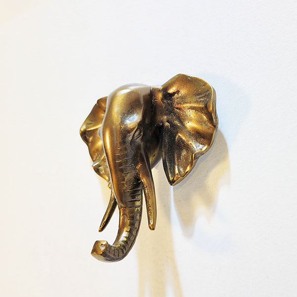 후크 벽장식 벽인테리어 벽면꾸미기 청동 황동 코끼리 동물머리