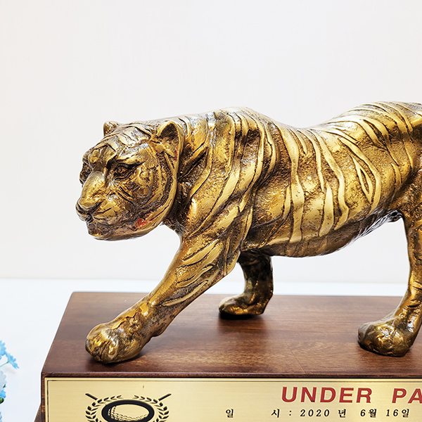 호랑이 1호 상패 청동 황동 조각상 조각품 장식품 공로패 기념패 감사패 우승패 추대패 골프 상패