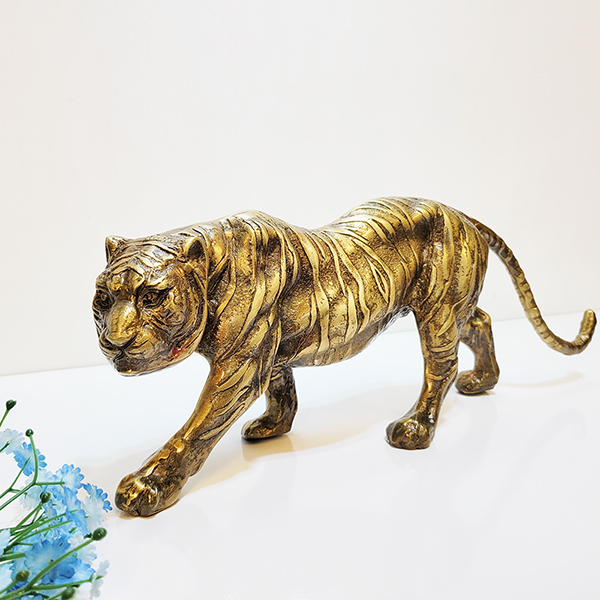 호랑이1호 조각상 황동 청동 공예품 조각품 조형물 개업선물 지인선물 인테리어장식품