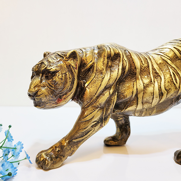 호랑이1호 조각상 황동 청동 공예품 조각품 조형물 개업선물 지인선물 인테리어장식품