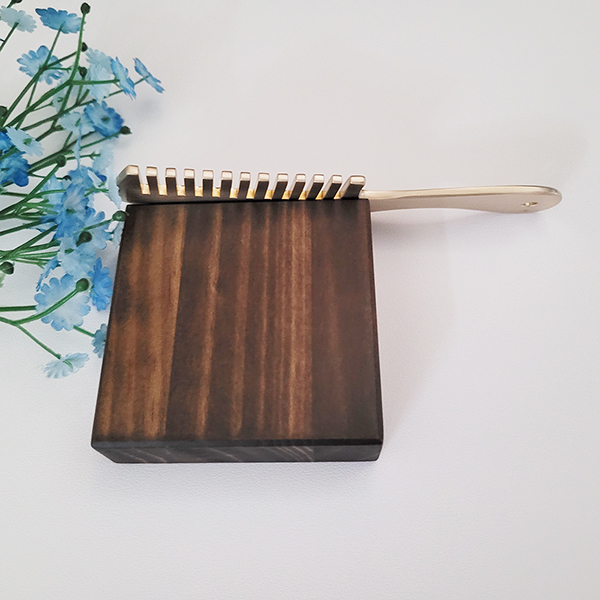 방짜 유기 도끼 빗 괄사 마사지기 머리 두피 유기괄사 놋 안마 지압 주물 피부샵 지인 선물용품