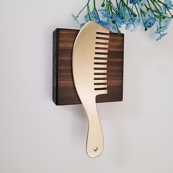 방짜 유기 도끼 빗 괄사 마사지기 머리 두피 유기괄사 놋 안마 지압 주물 피부샵 지인 선물용품