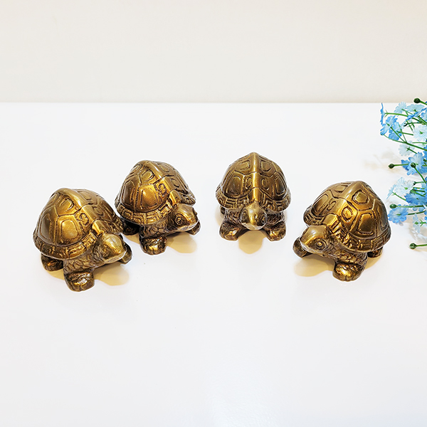 미니 거북이 청동 황동 공예품 거북이조각상 조각품 장식품 집들이 부모님 선물 장수 재물복 풍수 인테리어 소품