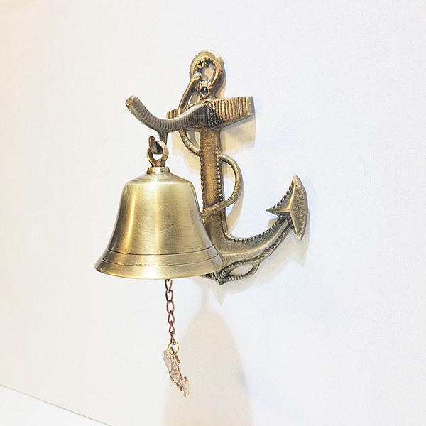 풍경종 문종 벽걸이 종 현관 벨 감성 데코 상점 카페 청동 황동 풍경 닻 지중해 인테리어 장식품