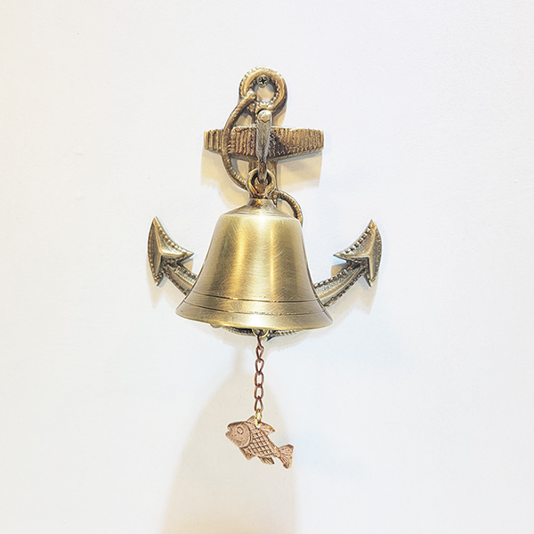 풍경종 문종 벽걸이 종 현관 벨 감성 데코 상점 카페 청동 황동 풍경 닻 지중해 인테리어 장식품