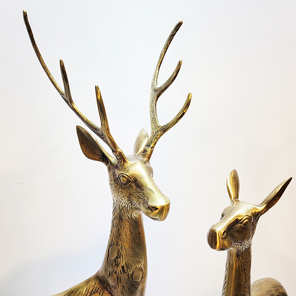 사슴 대 1호 청동 황동 공예품 조각상 조각품 장식품 조형물 전원주택 정원 개업 집들이 상점 카페 인테리어 소품
