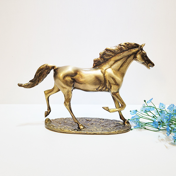 선말 중 청동 황동 공예품 말 조각상 조각품 장식품 조형물 동상 개업선물 지인선물 풍수 인테리어소품