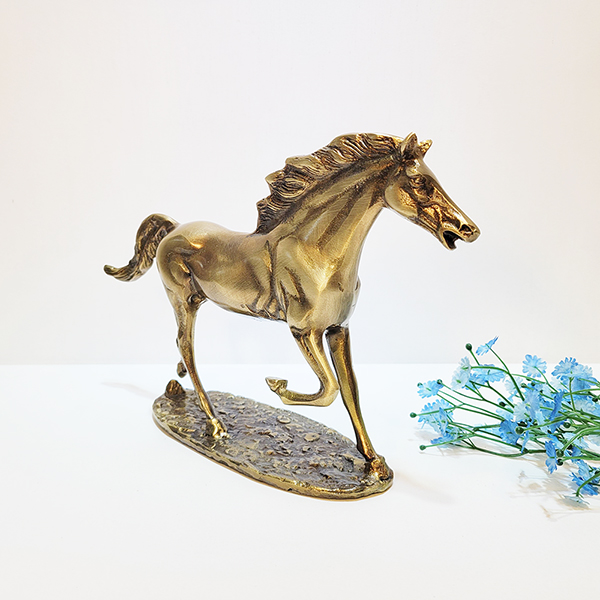 선말 중 청동 황동 공예품 말 조각상 조각품 장식품 조형물 동상 개업선물 지인선물 풍수 인테리어소품