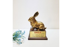 토끼 소 상패 청동트로피 황동트로피 기념패 감사패 홀인원 싱글패 우승패 트로피 주문제작