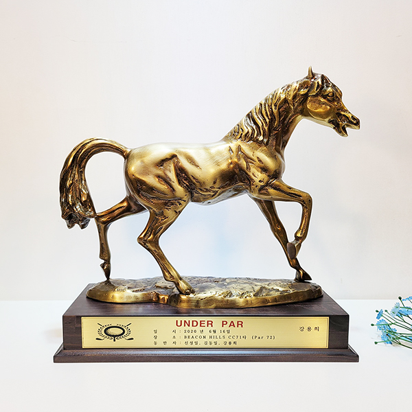 말 선말 대 상패 동트로피 청동 황동 공예품 기념패 감사패 공로패 골프트로피 홀인원 싱글 우승패 주문제작