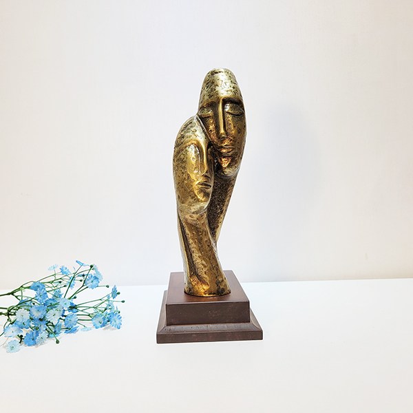 추상 부부 연인 동 공예품 청동 황동 조각상 조각품 장식품 카페 거실 책상 선물 인테리어소품