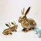 토끼 대 조각품 조각상 청동 황동 공예품 인형 모형 정원 야외 마당 카페 거실 상점 정원꾸미기 래빗 장식품 인테리어소품