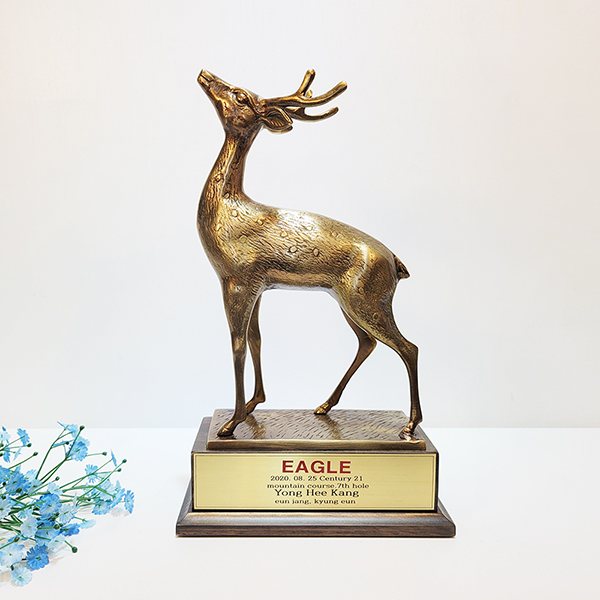 신 사슴 중 상패 동트로피 동상패 청동 황동 기념패 감사패 공로패 골프패 트로피 주문제작