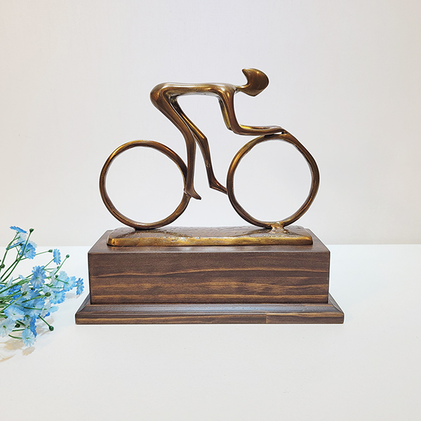 청동 자전거 상패 동트로피 스포츠 동호회 엠티비 로드 감사패 기념패 공로패 우승패 디자인