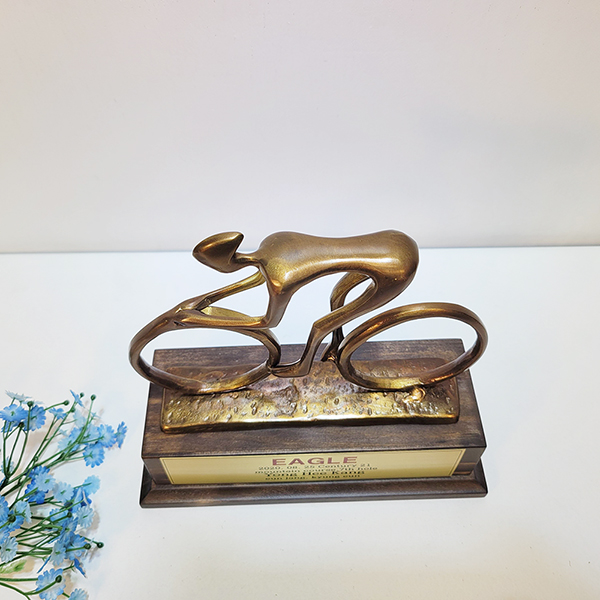 청동 자전거 상패 동트로피 스포츠 동호회 엠티비 로드 감사패 기념패 공로패 우승패 디자인