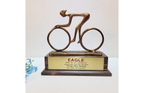 청동 자전거 상패 동트로피 스포츠 동호회 엠티비 로드 감사패 기념패 공로패 우승패 디자인