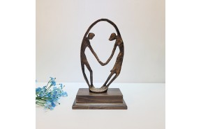 연인과 함께 춤을 조각품 장식품 스포츠 동호회 기념 디자인 고급 원목 인테리어 소품