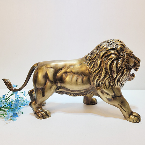 사자 조각상 조각품 청동 황동 공예품 조형물 장식품 카페 정원 동물 모형 개업 지인 부모님 선물 풍수 인테리어소품