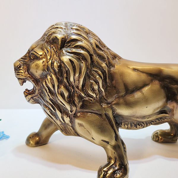사자 조각상 조각품 청동 황동 공예품 조형물 장식품 카페 정원 동물 모형 개업 지인 부모님 선물 풍수 인테리어소품
