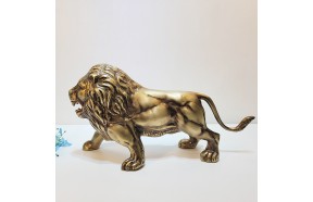 사자 조각상 조각품 청동 황동 공예품 조형물 장식품 카페 정원 동물 모형 개업 지인 부모님 선물 풍수 인테리어소품
