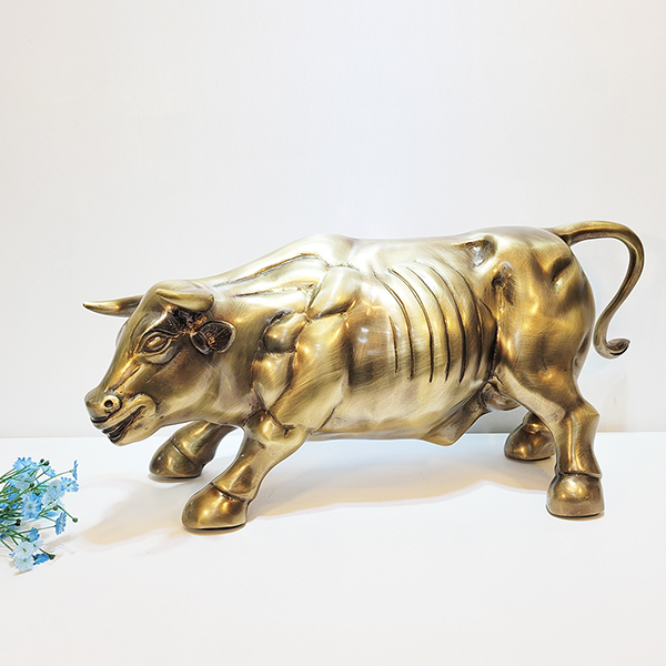 싸움소 특대 황소 조각상 조각품 싸움하는소 조형물 장식품 청동 황동 브론즈 풍수 인테리어