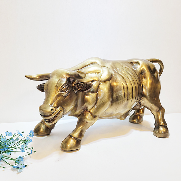 싸움소 특대 황소 조각상 조각품 싸움하는소 조형물 장식품 청동 황동 브론즈 풍수 인테리어