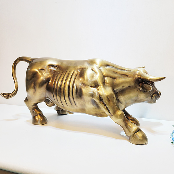 싸움소 특대 황소 조각상 조각품 싸움하는소 조형물 장식품 청동 황동 브론즈 풍수 인테리어