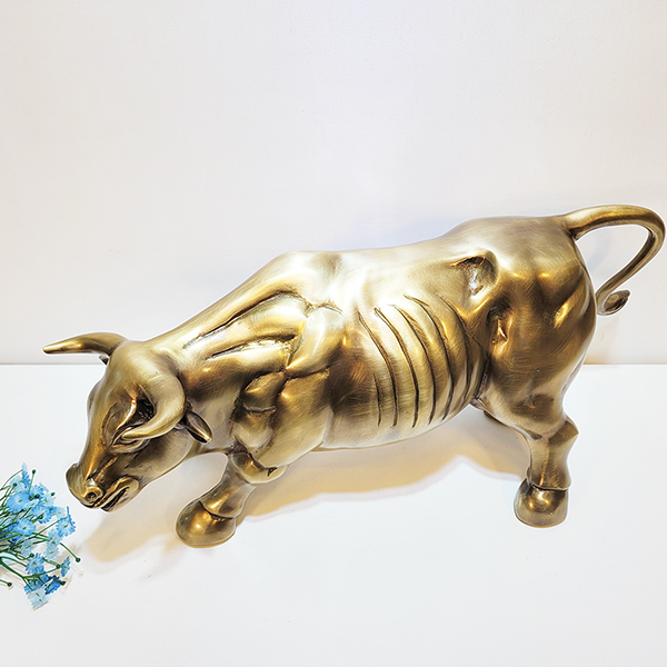 싸움소 특대 황소 조각상 조각품 싸움하는소 조형물 장식품 청동 황동 브론즈 풍수 인테리어