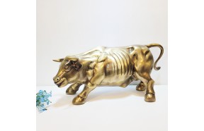 싸움소 특대 황소 조각상 조각품 싸움하는소 조형물 장식품 청동 황동 브론즈 풍수 인테리어