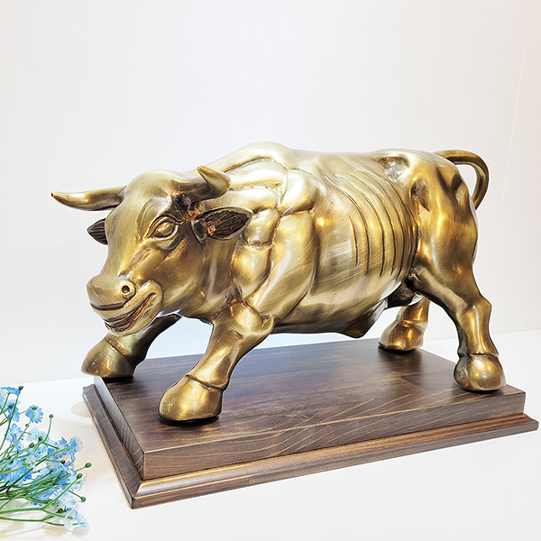 싸움소 특대 황소 상패 동트로피 감사패 기념패 공로패 우승패 고급상패 원목 싸움하는소 소싸움대회 장식품