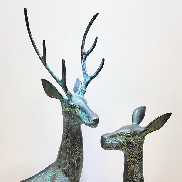 사슴 대 1호 녹청 청동 황동 공예품 조각상 조각품 장식품 조형물 전원주택 정원 개업 집들이 상점 카페 인테리어 소품