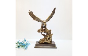 독수리 중 조각품 조각상 청동 황동 공예품 나무 가지위 이글 장식품 카페 업소 개업선물 인테리어 소품