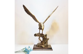 독수리 대 조각품 조각상 청동 황동 공예품 동 브론즈 고목 나무 가지위 이글 장식품 건물로비 카페 업소 개업선물 인테리어 소품