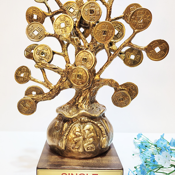 돈나무 복주머니 상패 동트로피 동상패 청동 황동 기념패 감사패 공로패 골프패 트로피 주문제작