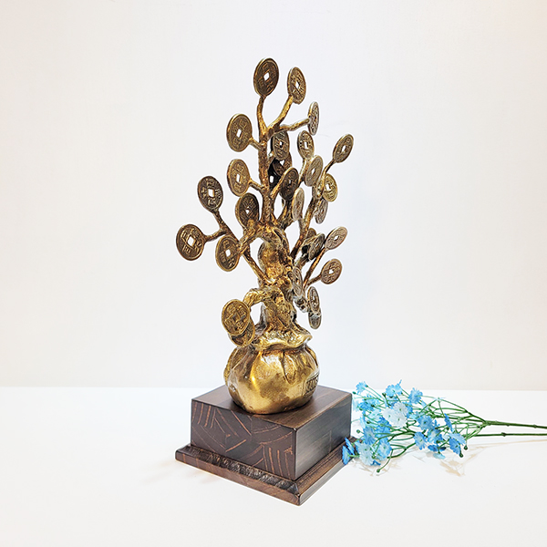 돈나무 복주머니 상패 동트로피 동상패 청동 황동 기념패 감사패 공로패 골프패 트로피 주문제작