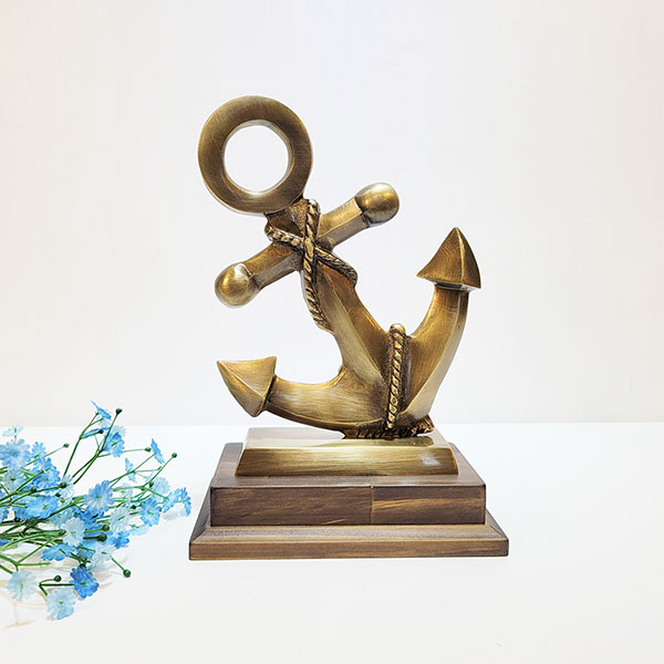 선박 닻 장식품 조형물 지중해 선박용 닻 해양테마 바다 빈티지 동 브론즈 카페 업소 매장 거실 인테리어 소품
