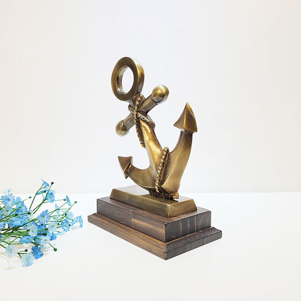 선박 닻 장식품 조형물 지중해 선박용 닻 해양테마 바다 빈티지 동 브론즈 카페 업소 매장 거실 인테리어 소품