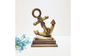 선박 닻 장식품 조형물 지중해 선박용 닻 해양테마 바다 빈티지 동 브론즈 카페 업소 매장 거실 인테리어 소품