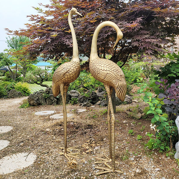 학 두루미 특대 조형물 조각품 조각상 동 브론즈 아파트 조경 전원주택 정원 동산 카페 포토존 건물 조형물