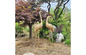 학 두루미 특대 조형물 조각품 조각상 동 브론즈 아파트 조경 전원주택 정원 동산 카페 포토존 건물 조형물