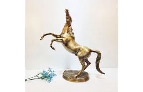 야생마 특대 청동 동 브론즈 조각품 조각상 조형물 말 장식품 개업 지인 부모님 선물 거실 인테리어소품