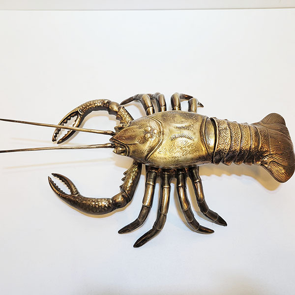 랍스터 청동 브론즈 바닷가재 벽걸이 조형물 조각품 장식품 업소 횟집 매장 카페 테마 모형 인테리어 소품